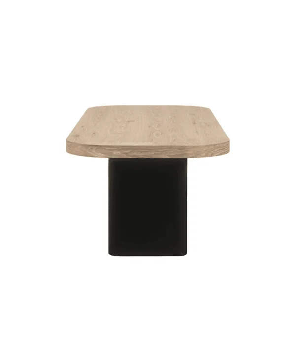 MESA COMEDOR BAKERS ROBLE 240X100 NAT/NEG en Multicolor - Mesas de comedor, Uruguay | Masinfinito Casa, vista 3