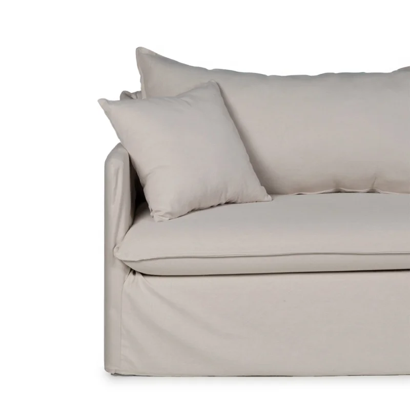 Sofá Snow con Funda - Tela Rústica - 3 cuerpos - TD5260-1635 (Beige) en Beige - Sillones y sofás, Uruguay | NYR, vista 3