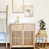 Aparador recibidor de álamo y puertas varilladas en Madera natural - Decoración, Uruguay | Decoramuss, vista 1 de 3