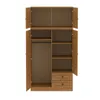 Ropero 4 puertas 2 cajones Linea Naturale en Marrón - Roperos y placares, Uruguay | La Cueva Muebles, vista 5 de 14