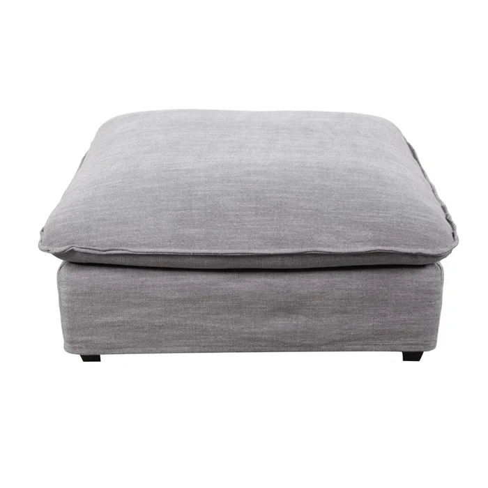 Puff Tela-premium Gris Bahamas en Gris - Sillones y sofás, Uruguay | Divino, vista 2