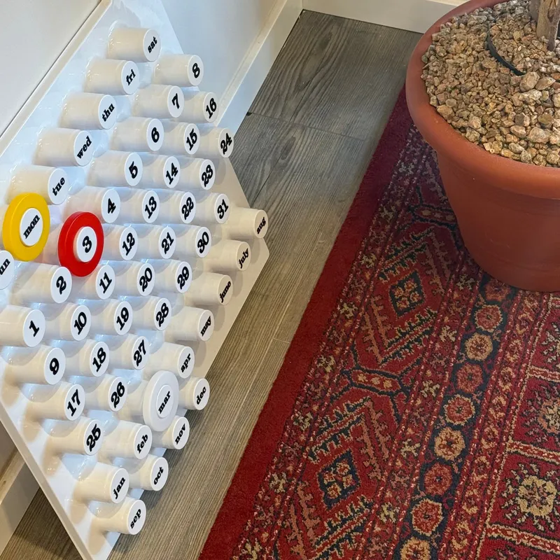 Calendario Daily Dots en Verde - Decoración, Uruguay | CB Studio
