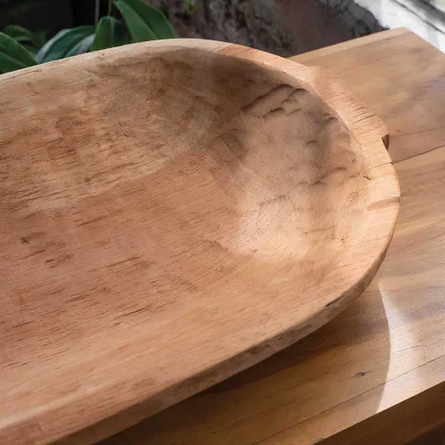 FUENTE CEDRO OVAL G en Madera natural - Decoración, Uruguay | Fundamento Muebles