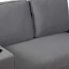 Sofá Cama 2 Cuerpos Tela Gris Miley Gris Osc en Gris - Sillones y sofás, Uruguay | Divino, vista 8 de 9
