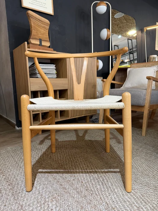 Silla de Comedor Wishbone - Natural ROBLE en Madera natural - Sillas, Uruguay | Berna Home, vista 6