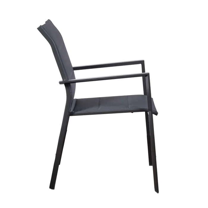 Silla De Exterior Aluminio Gris Portofino en Gris - Muebles para el exterior, Uruguay | Divino, vista 3