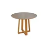 Mesa Elma Redonda 120cm - Madera Maciza y Vidrio Sobrepuesto - Mesas de comedor, Uruguay | Balton, vista 8 de 11