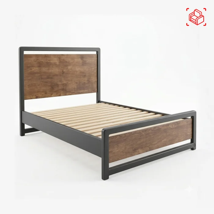 Cama Queen Madera Marron Willow en Marrón - Dormitorio, Uruguay | Divino, vista 4