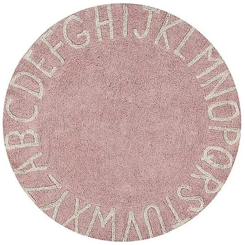 ALFOMBRA REDONDA POP 100CM ROSA LETRAS - Textiles, Uruguay | Decohogar