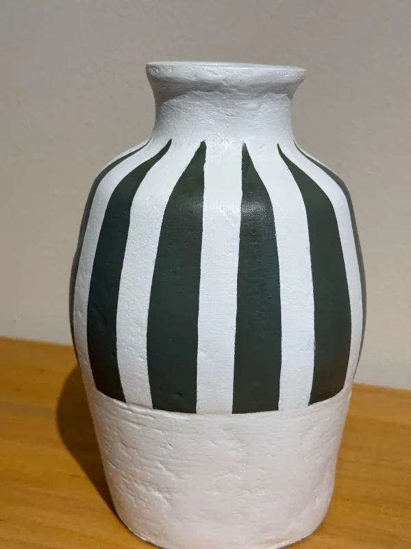 Botella mitad rayas verde en Multicolor - Jarrones, Uruguay | FMB, vista 3