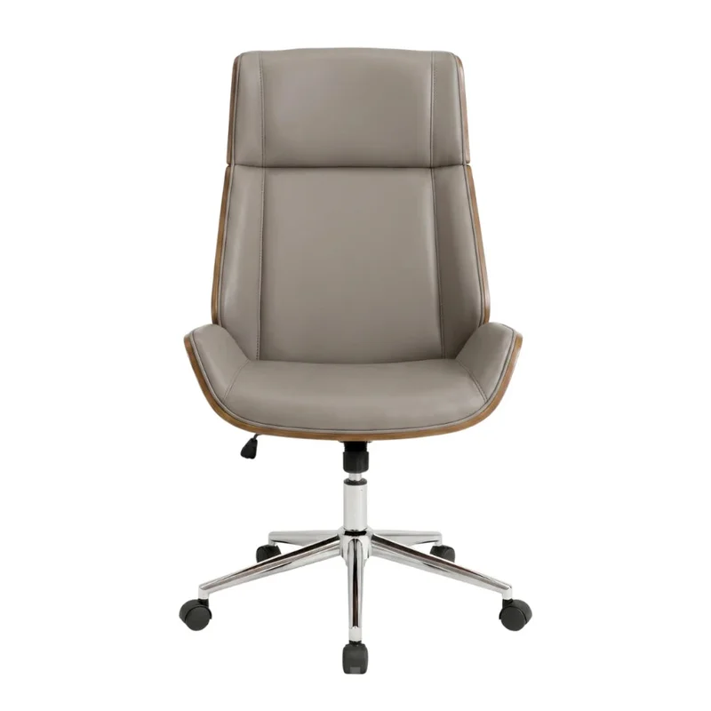 Silla de Oficina Gerencial - Crema en Beige - Sillas de escritorio, Uruguay | Ecowood, vista 4