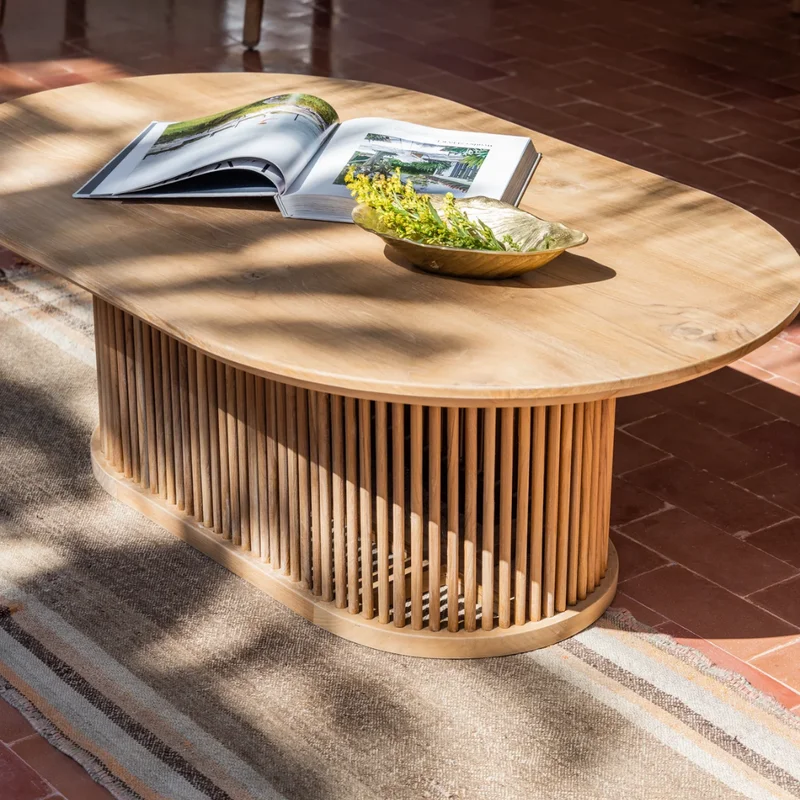 Mesa de Centro de Teca Nara | Casakos Uruguay en Madera natural - Mesas de comedor, Uruguay | Casakos, vista 4