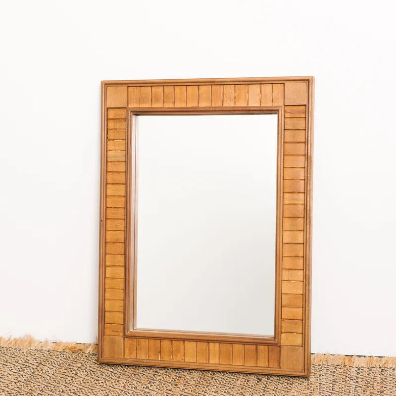 ESPEJO TRAMANDAÍ 80x60 en Madera natural - Espejos, Uruguay | Fundamento Muebles