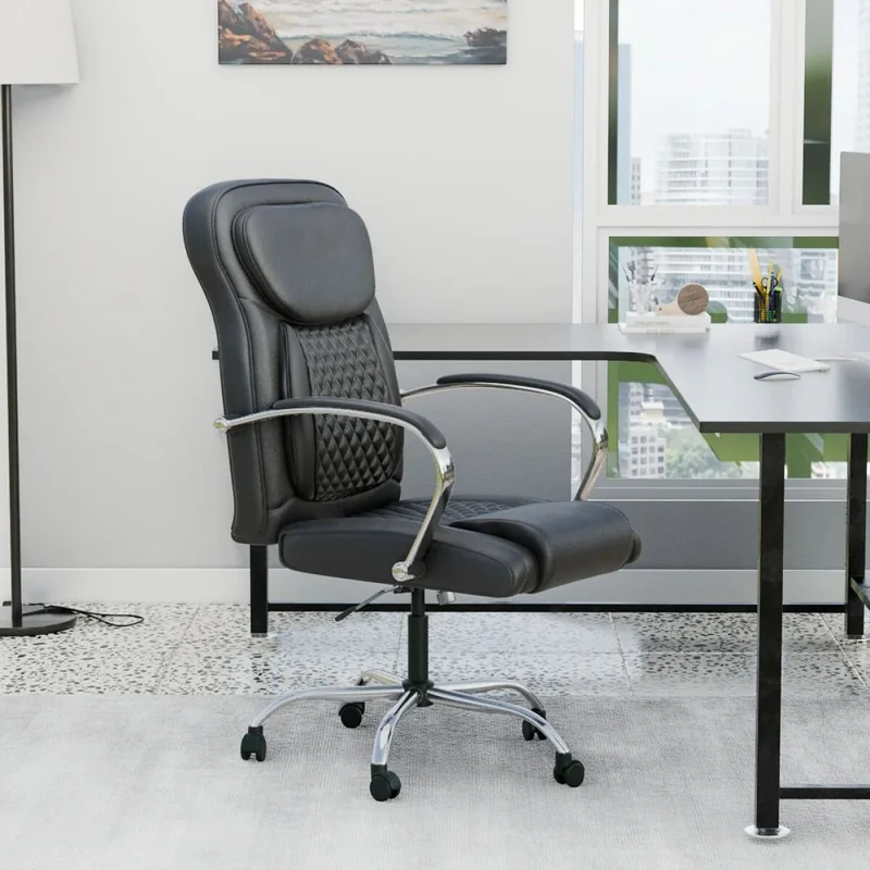 Silla de oficina Stratus 360 Negra en Negro - Sillas de escritorio, Uruguay | La Cueva Muebles, vista 5