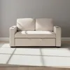 Sofá Cama 2 Cuerpos Tela Natural-beige Miley Beige en Beige - Sillones y sofás, Uruguay | Divino, vista 1 de 9