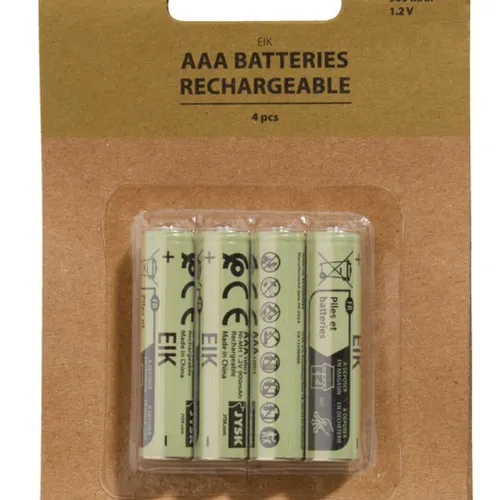 Batería recargable EIK AAA 4pcs en Verde - Iluminación, Uruguay | JYSK