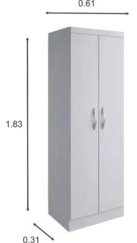 Mueble Cocina Multiuso Armario Living Oficina 2401 en Blanco - Butacas, banquetas y puffs, Uruguay | Soy Hogar, vista 6
