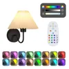 Lámpara Aplique De Pared Pantalla Plástica Plisada LED RGB - Iluminarás en Blanco - Lámparas de mesa, Uruguay | Iluminaras, vista 12 de 17