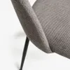 Silla Mahalia gris claro y patas de acero acabado pintado negro en Gris - Sillas, Uruguay | Kavehome, vista 5 de 9