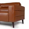 Sofá Bonner - Cuero Básico - 3 cuerpos - 457 (Brandy) en Naranja - Sillones y sofás, Uruguay | NYR, vista 4 de 6