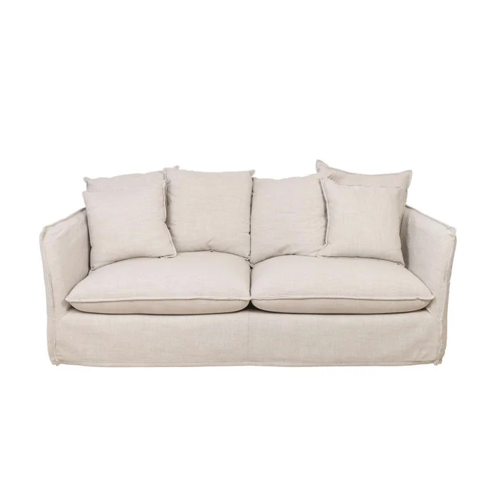 Sofá 3 Cuerpos Tela-premium Natural-beige Bahama Natural en Beige - Sillones y sofás, Uruguay | Divino, vista 3