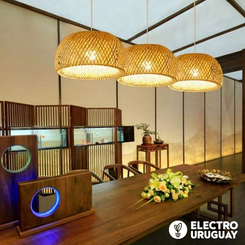 Colgante Cairo Bruma en Madera natural - Lámparas colgantes, Uruguay | Electro Uruguay, vista 3