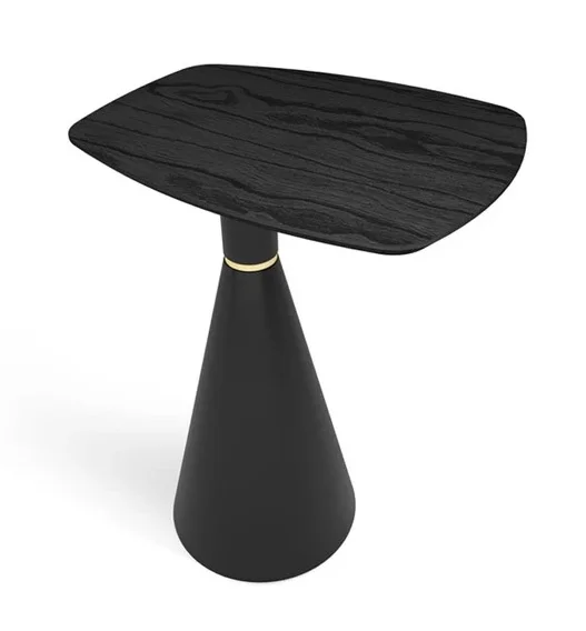 Mesa auxiliar Cono en Negro - Mesas de living, Uruguay | Furest, vista 3