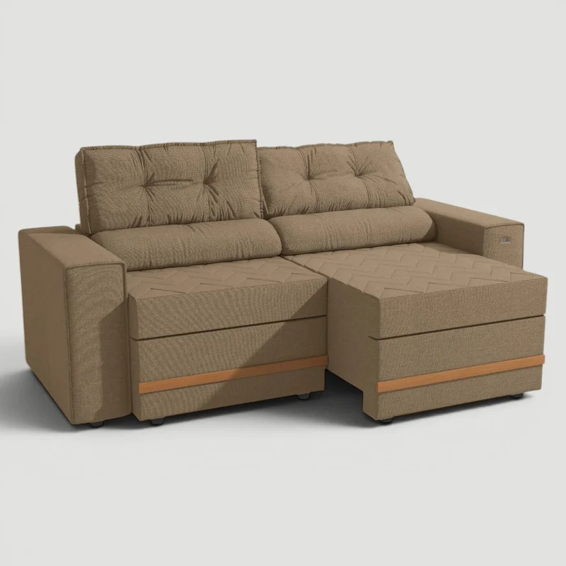 Sofa Havana 206CM - Retractil/Reclinable en Beige - Sillones y sofás, Uruguay | Balton, vista 8