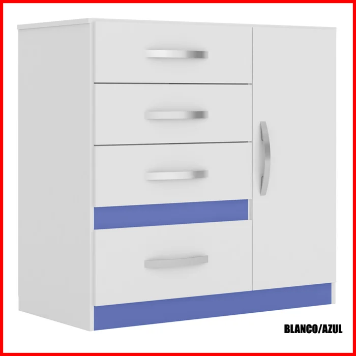 Comoda con puerta – Venus 707 en Multicolor - Cómodas, Uruguay | Punto Unión, vista 2