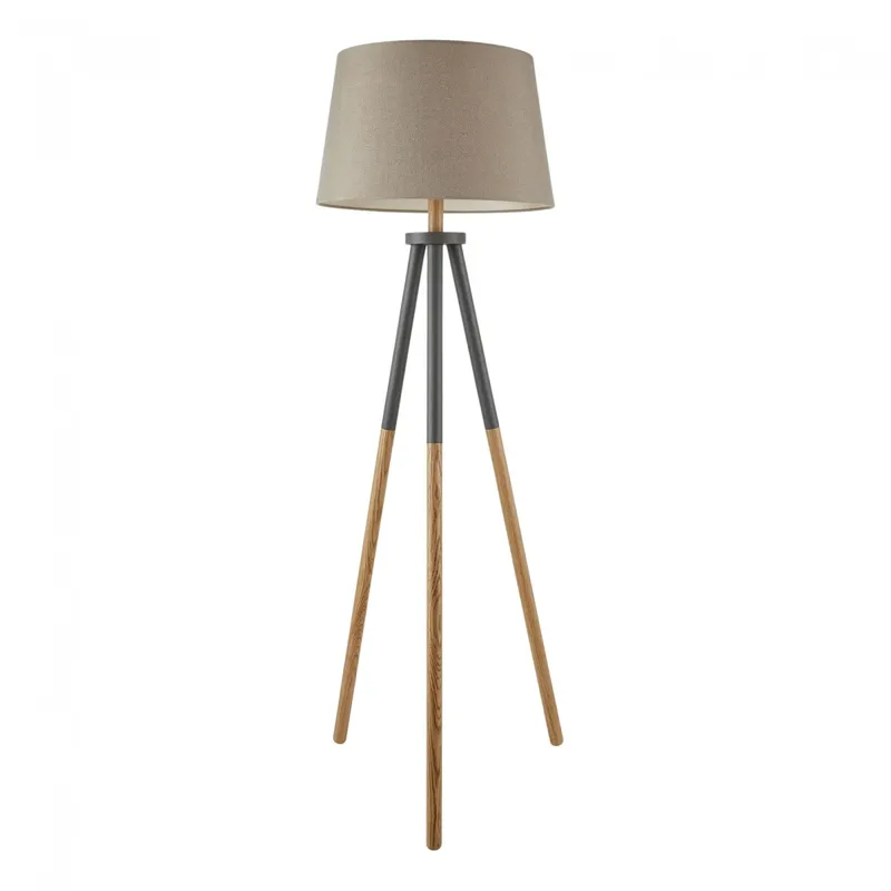 Lampara de pie Shelbys - Estilo Nórdico en Beige - Lámparas de pie, Uruguay | Rústico Hogar