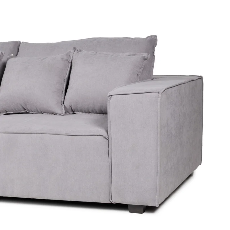 Sofá Modular Maia (4 módulos) - Tela Microfibra - 12074 (Ceniza) en Gris - Sillones y sofás, Uruguay | Nyr, vista 5