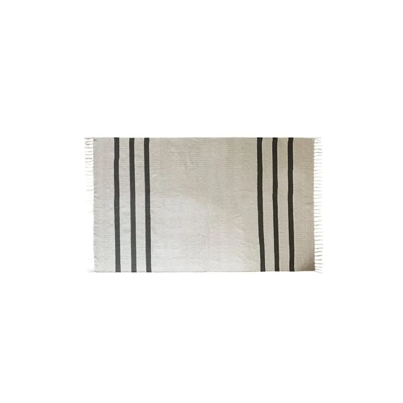 ALFOMBRA 69X114CM FLECOS GUARDA NATURAL Y CARBON en Multicolor - Textiles, Uruguay | Koz