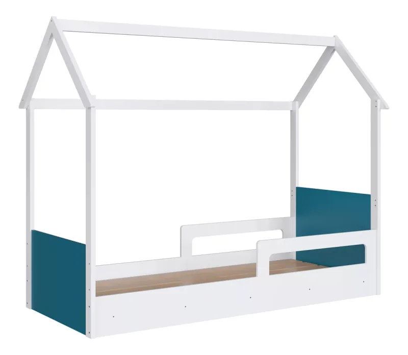 Cama Siena – Azul en Blanco - Dormitorio, Uruguay | RM Muebles y Deco, vista 5
