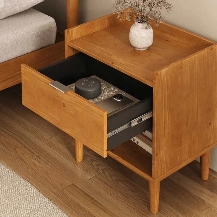 Mesa de luz Melina - Madera Maciza en Madera natural - Mesas de luz, Uruguay | Balton, vista 7