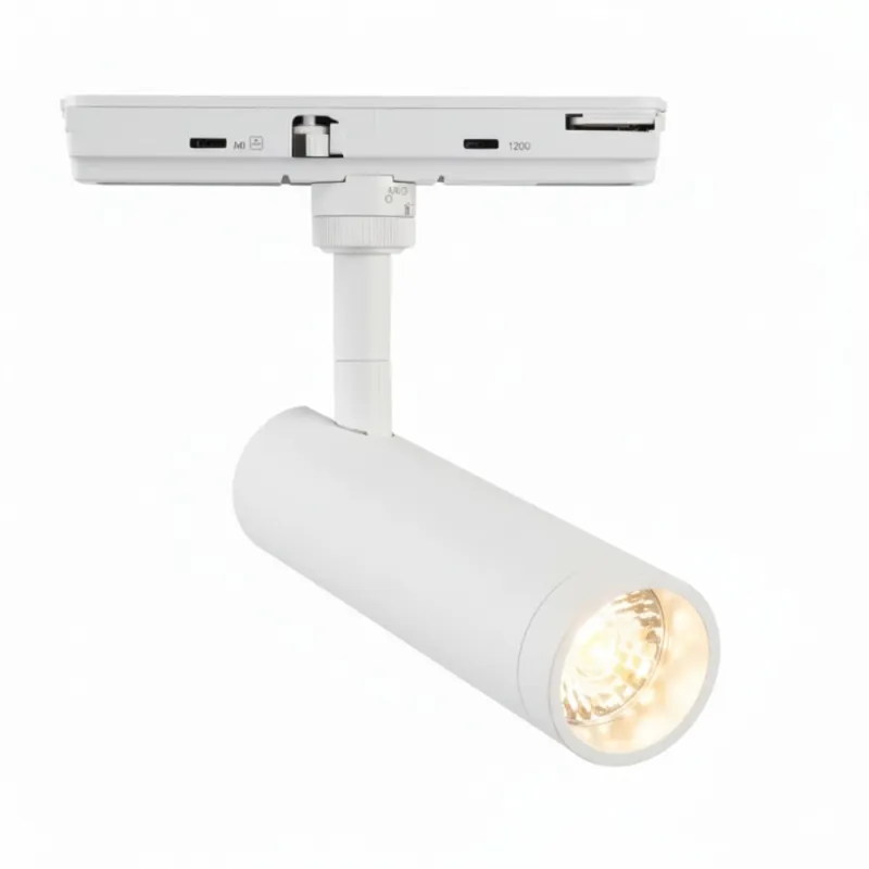 Luminaria Nano Madison Orientable de Riel Blanca en Blanco - Lámparas colgantes, Uruguay | Serlux