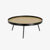 Mesa de centro Nenet Ø 84 cm en Natural, Negro - Mesas de living, Uruguay | Kavehome, vista 1 de 6