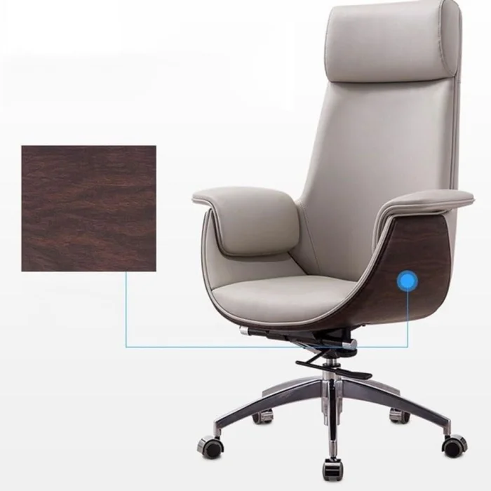 Silla de oficina Omega en Gris - Escritorios y sillas de escritorio, Uruguay | La Cueva Muebles, vista 3