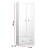 ROPERO SATRIANI BLANCO 2 PTAS 10241795 - Roperos y placares, Uruguay | Rosas Hermanos, vista 2 de 8