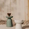 Mesa auxiliar de exterior Mesquida - de terrazo verde Ø 39 cm en Verde - Mesas de arrimo, Uruguay | Kavehome, vista 2 de 6