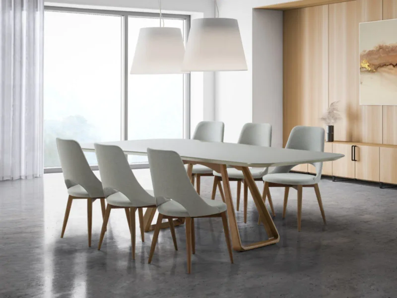 Mesa Zoe en Madera natural - Mesas de comedor, Uruguay | Arquetipo, vista 3