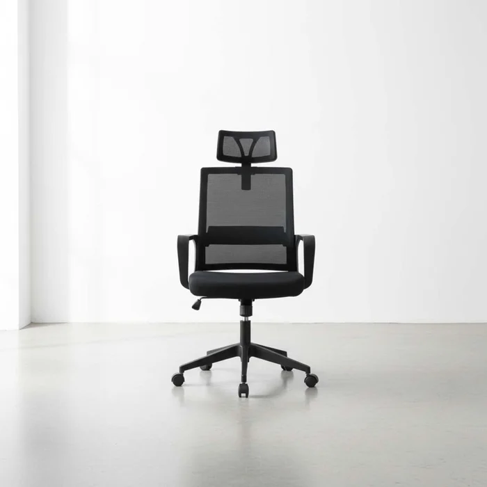 Silla De Oficina Malla Negro Collins en Negro - Sillas de escritorio, Uruguay | Divino