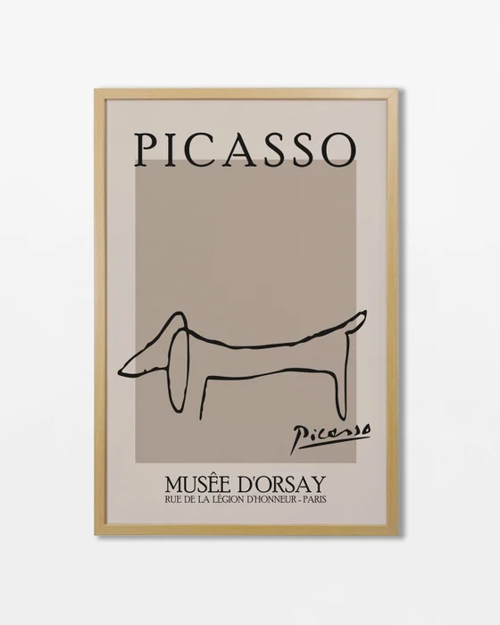 Picasso - Perro en Beige - Láminas, Uruguay | La Cuadrería