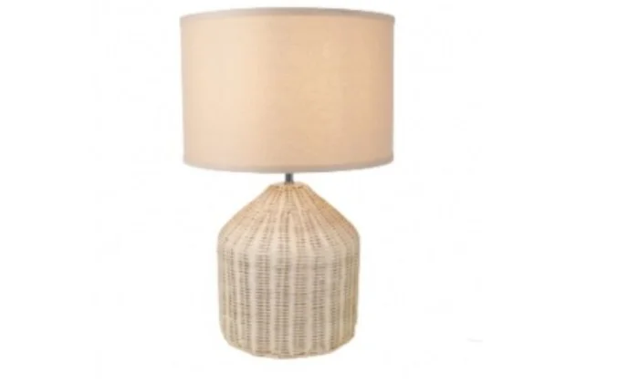 Lámpara de Mesa en rattan y Metal en Lámpara de Mesa en rattan y Metal - Lámparas de mesa, Uruguay | Finkel