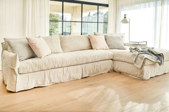 SILLON ALMA RINCONERO XXL - LINO CRUDO en Blanco - Sillones y sofás, Uruguay | La Iberica, vista 3