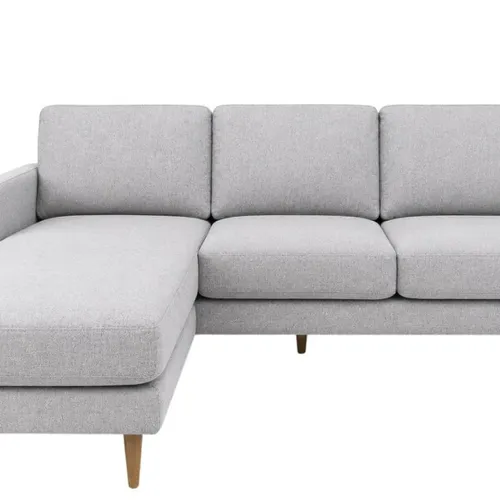 Sofa con Chaise PRADA PREVENTA - Light Grey Tela Rústica en Light Grey Tela Rústica - Sillones y sofás, Uruguay | Finkel