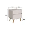 Mesa de Luz Beige con cajones - Mesas de luz, Uruguay | RM Muebles y Deco, vista 3 de 4