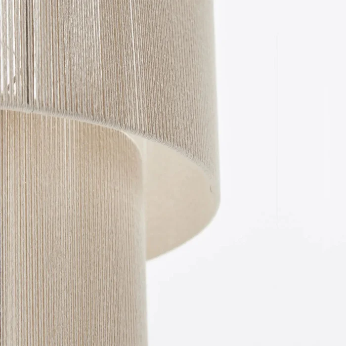 Colgante Cónico Doble en hilo en Beige - Lámparas colgantes, Uruguay | La Perla, vista 2