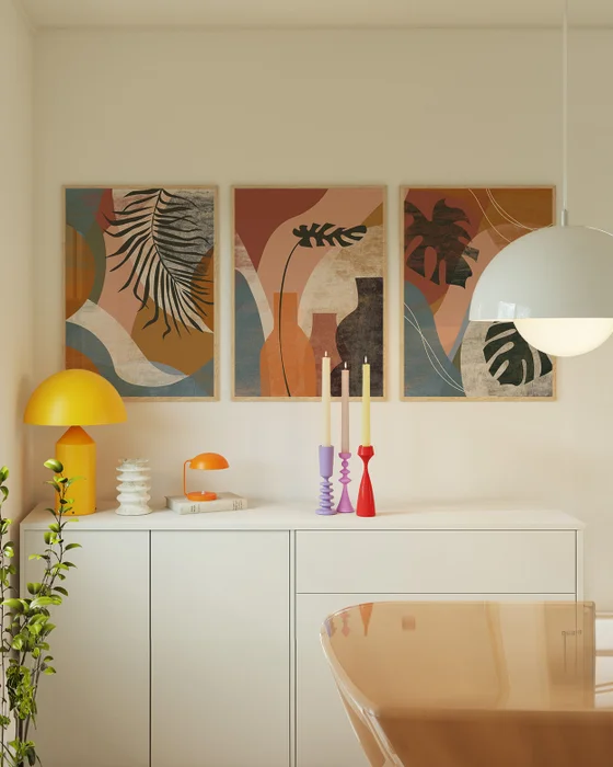 Boho Tríptico N.04 en Multicolor - Láminas, Uruguay | La Cuadrería, vista 3