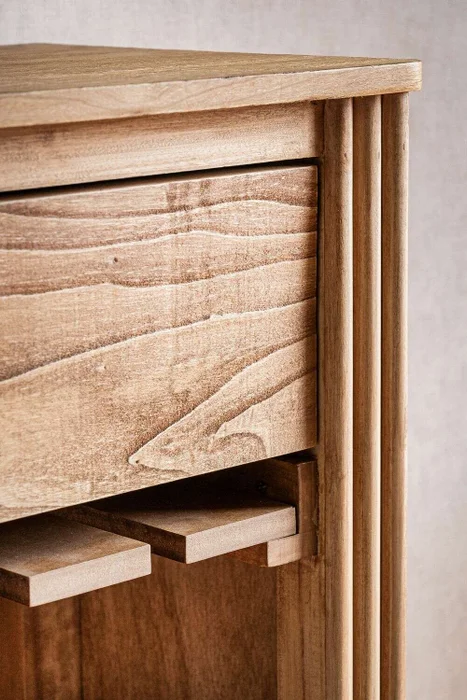MUEBLE BAR CON BODEGUERO - ALAMO en Madera natural - Bibliotecas, Uruguay | La Iberica, vista 5