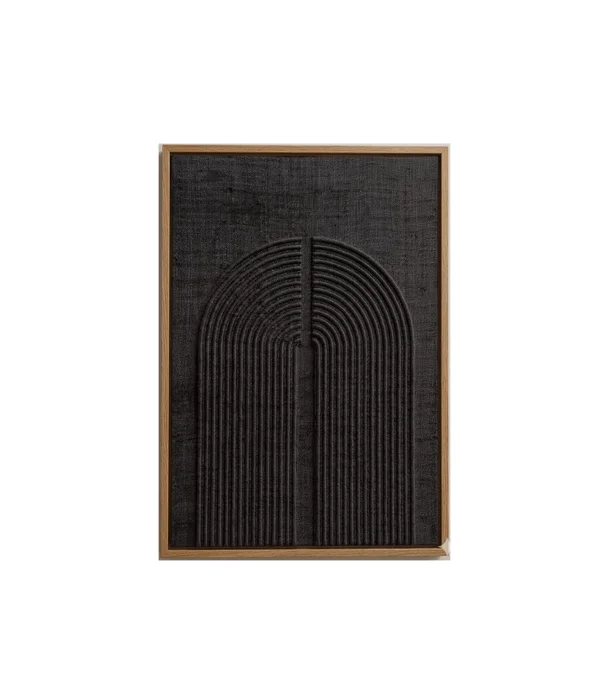 CUADRO ARTE PUERTA DOBLE NEGRO en Negro - Espejos, Uruguay | Masinfinito Casa